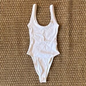 Zara White Tank Top Bodysuit